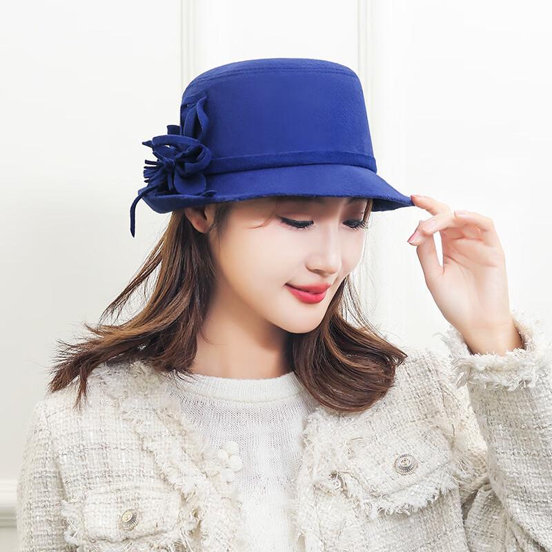 

Шляпа-колпак из фетра с отворотом ZHENYUEQI Осень/Зима One Size