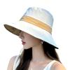 Wide Brims Summer Bucket Hat With Sun Protections Lightweight Polyester Hat For Beach Cycling Travel Outdoor Activities