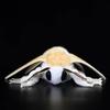 Soft Silkworm Moth Plush Toy Cute Simulated Insect Animal Exquisite Fuzzy Winged Bug Decorative Ornament Kids Gift Home Decor