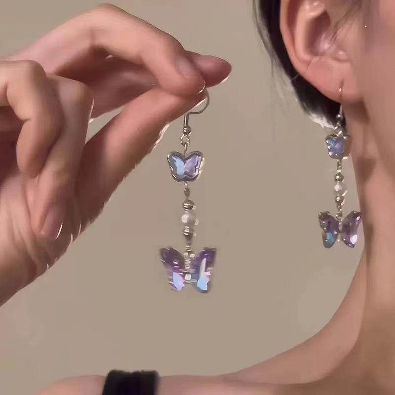 Color Dopamine Earrings, Sweet Super Fairy Temperament, Simple Personality and High Value Niche Earrings
