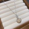 Elegant Zirconia Glass Flower Star Geometric Clavicle Necklace