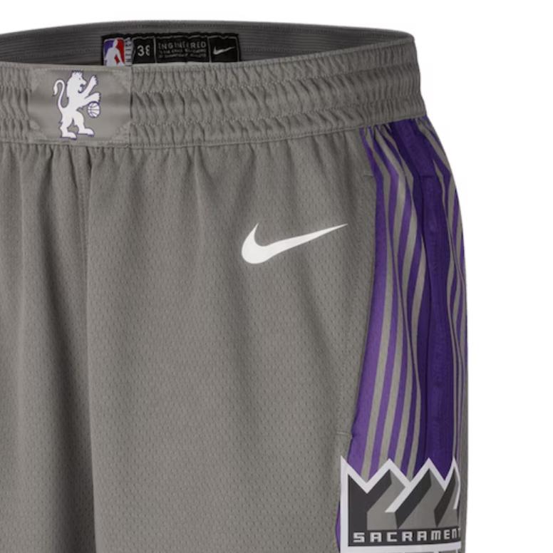 Nike 2022/23 City Edition Swingman Basketball Shorts Unisex Charcoal Gray DO9673-002