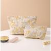 Embroidered Ramie Cotton & Linen Cosmetic Bag - Portable Canvas Storage for Lipstick and Skincare