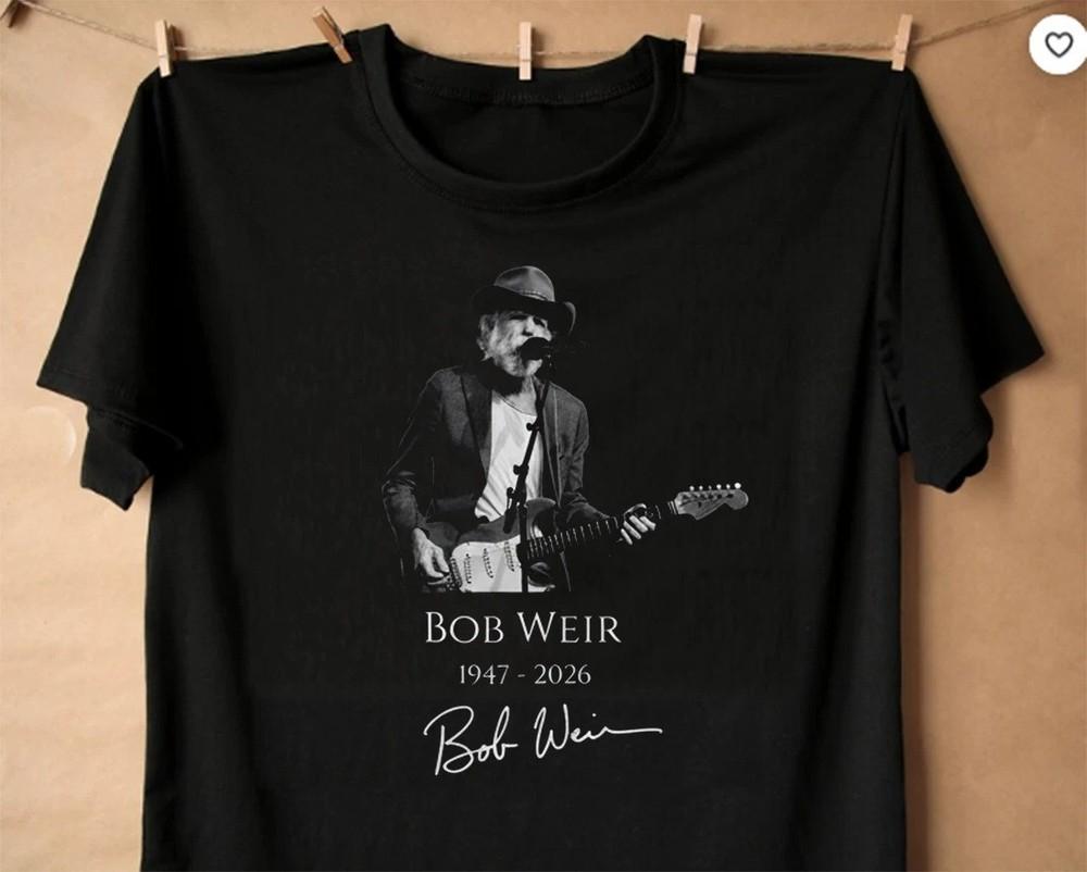 Покойся с миром Боб Вейр 1947-2026 Унисекс Футболка S-5XL Из США Унисекс Футболка XL