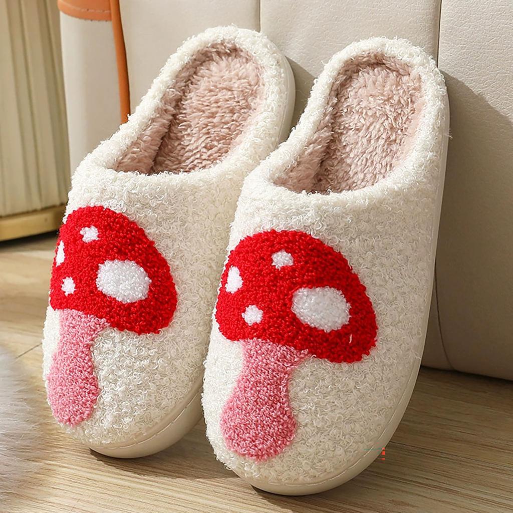 Women Home Slippers Winter Warm Home Slippers For Women Men Soft Plush Fuzzy Winter Holiday Slippers Slippers Zapatos Para Mujer