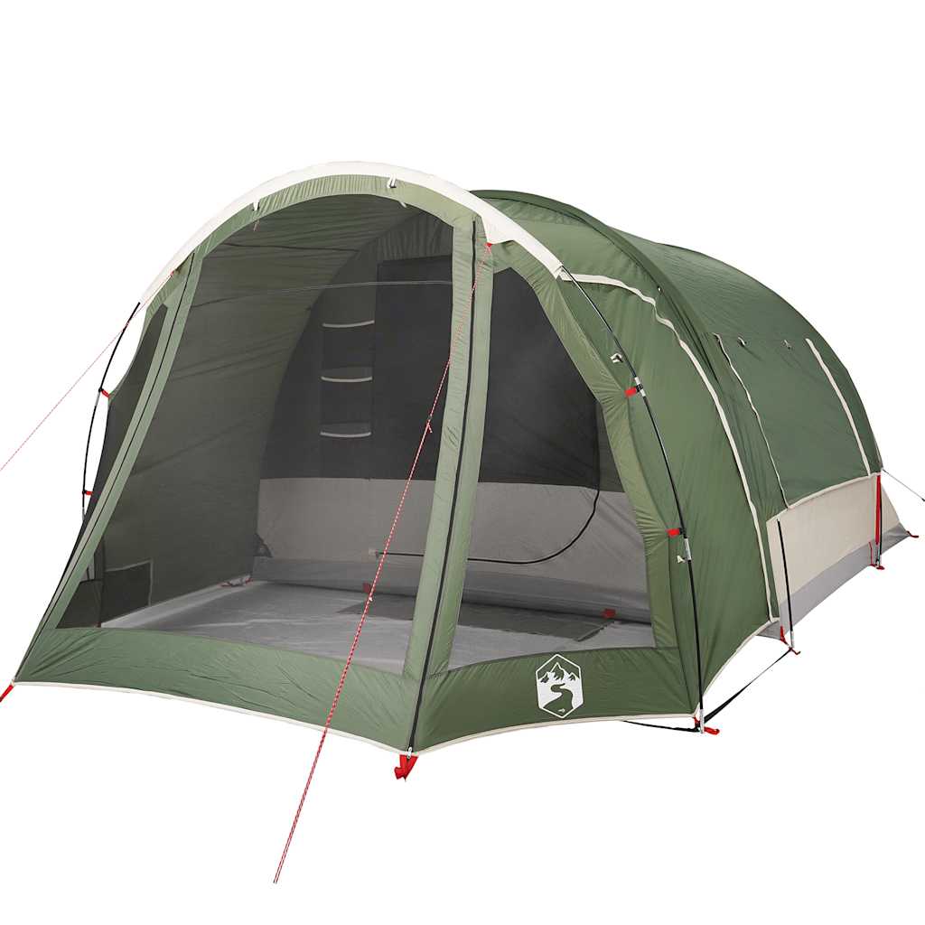 Family Tent for 6 People Green Waterproof