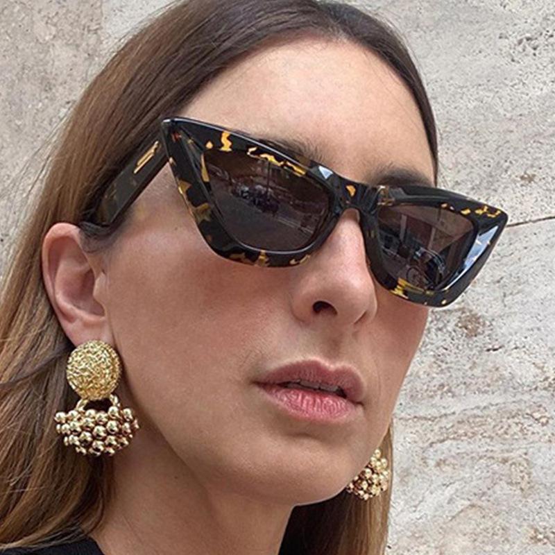 Vintage Cat Eye Sunglasses Women Fashion Luxury Sexy Small Frame Uv400 Leopard Sun Shades Glasses Female Feminino