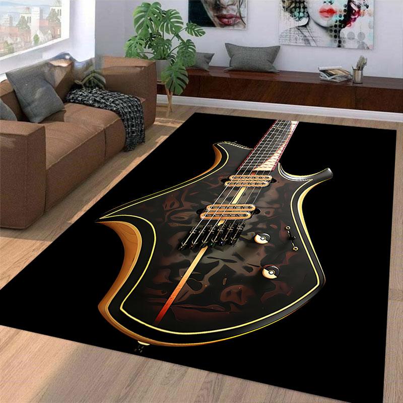 Stylish Electric Guitar Design suitable as a non-slip mat for the living room or bedroom sofa