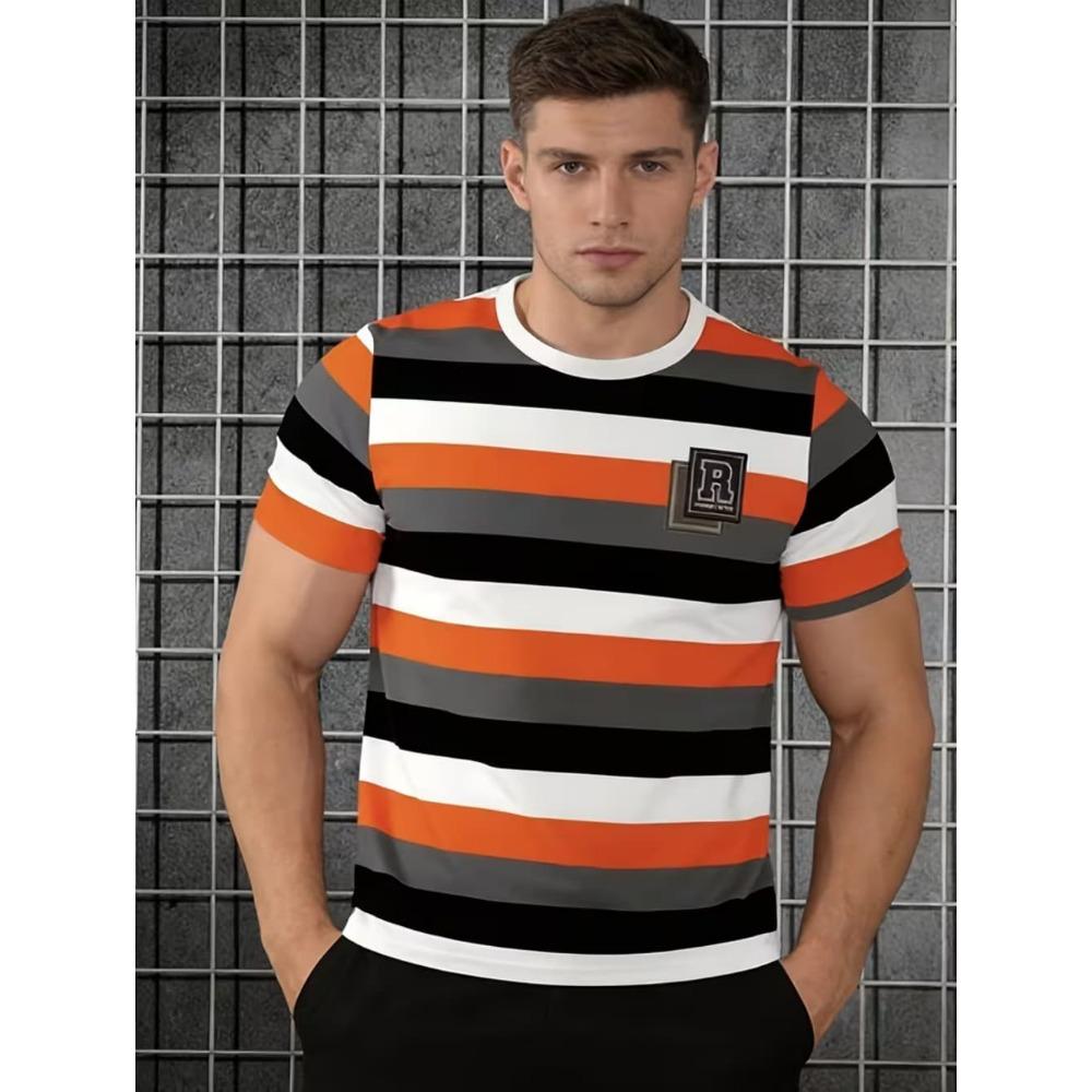 3D Print Design Pattern Short Sleeve Tees Quick Drying Sports Top XS