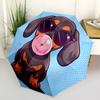 1pc Chibi Dachshund with Sunglasses and Bubble Gum Umbrella with Plastic Handle, Suitable for All Seasons Outdoor PT409