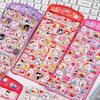 4 Pcs Cute Lucky Cat Puffy 3D Stickers Scrapbook Decor Stationery Diy Journaling Sticker School Office Supplies Diary Stickers