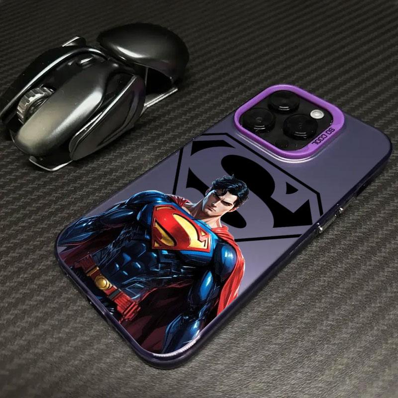 S-Supermans B-Batmans Phone Case For iPhone 11 12 13 14 15 16 17 Pro Max 16e 17E 17 Air Plus 13 Mini Shockproof Funda Back Cover