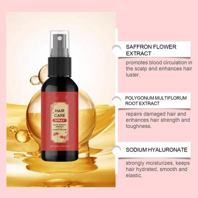 Saffron Hair Care Oil Deeply Nourishes  Moisturizes  Replenishes Water  Makes Hair Smooth And Shiny 100ml