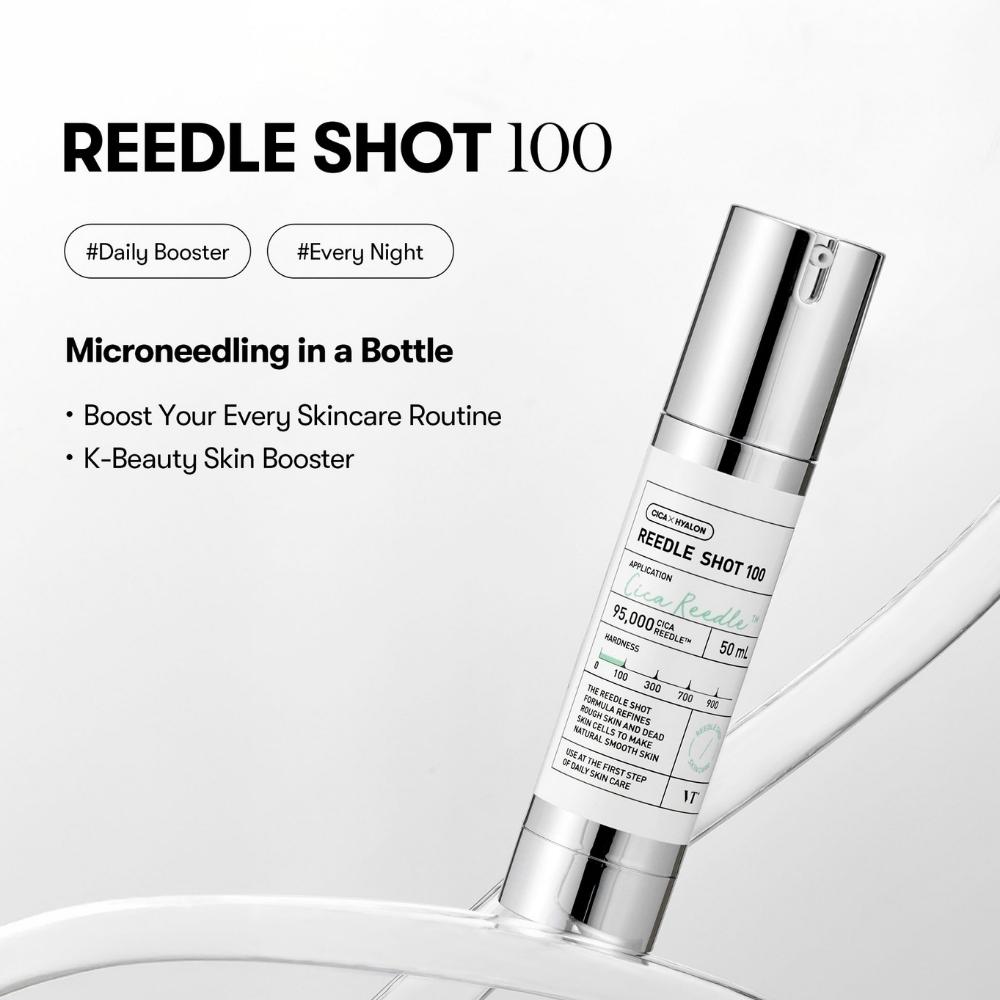 [VT COSMETICS] Reedle Shot 100 Essence + Cleanser (50ml + 80ml / 1.69 fl. oz + 2.70 fl. oz)