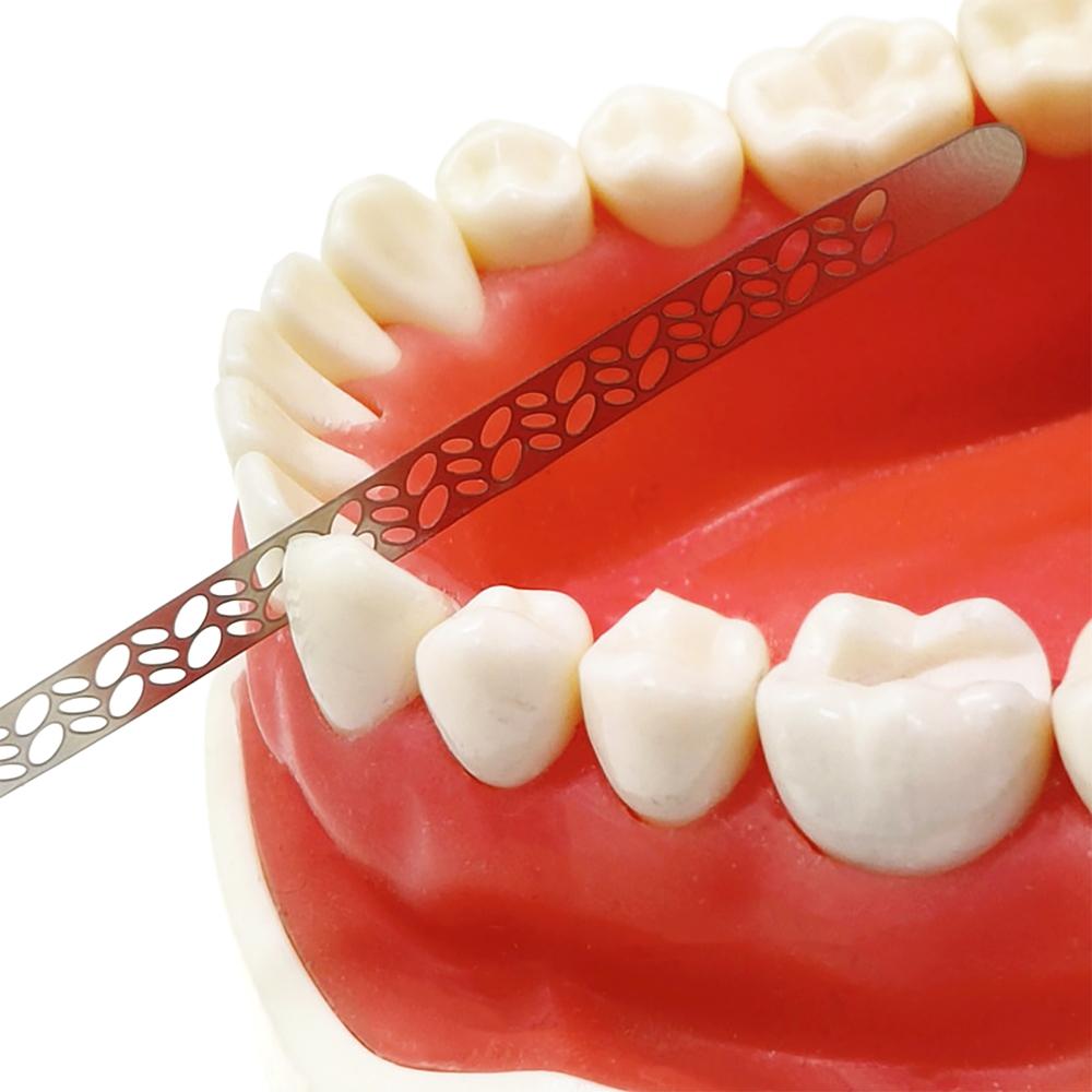 150 mm Dental Metall Reinigungsstift Streifen Polieren Zahnarzt Bleaching Materialien mit Loch Dental Metallstreifen für die Reinigung