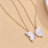 Women Friends Gift Butterfly Necklace Friendship Necklaces Best Friend Jewelry BFF Necklace for 2