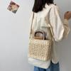 Yogodlns Summer Straw Bag Women Bohemian Straw Beach Bag Casual Handle Bag Large Capacity C rossbody Bag Handmade Lady Purse