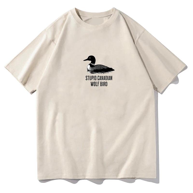 Intense Competition TShirt Silly Canadian Wolf Bird TShirt Funny Meme Unisex Fashion Clothing Pattern Short Sleeve TShirt 3XL