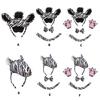 Set Accesorii Costum Zebră 1/3/4 Bucăți Set Kit Accesorii Bandă de Păr cu Urechi de Zebră, Papion, Coadă, Mănuși pentru Costume de Zebră pentru Copii