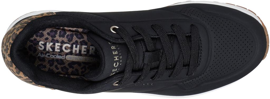 Кроссовки Skechers Uno Jungle Nite черные леопардовые туфли