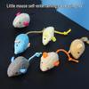Cute Plush Mint Mouse Cat Toy for Self-Entertainment and Relief