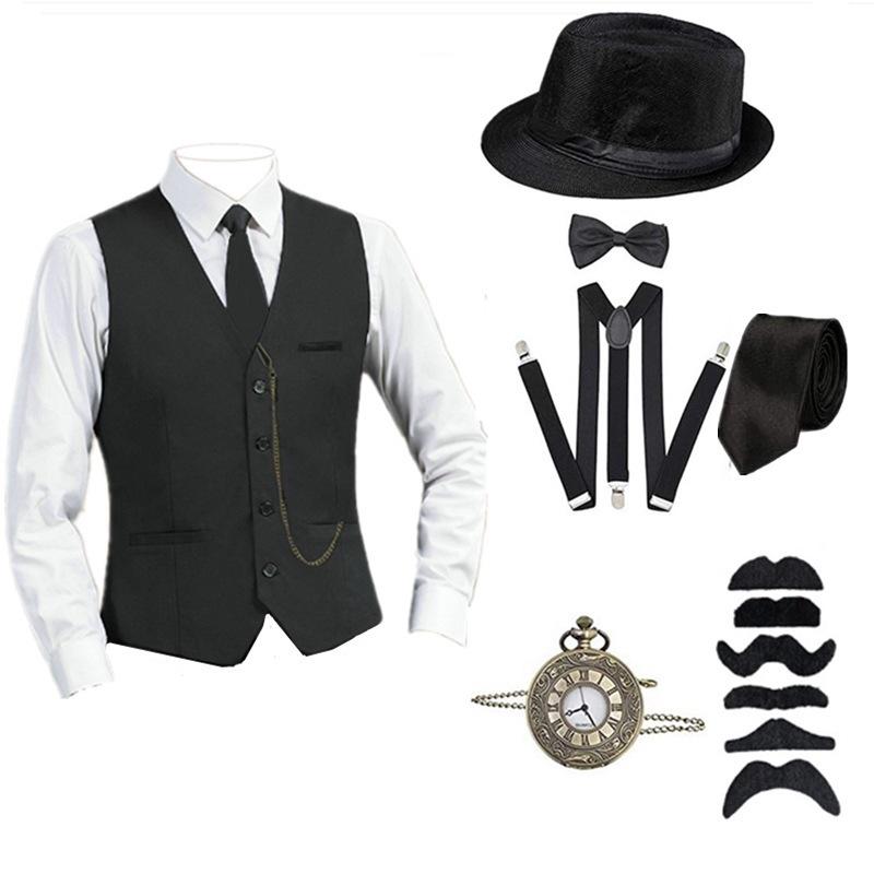 Liels Vīriešu Retro 1920. gadu Veste
