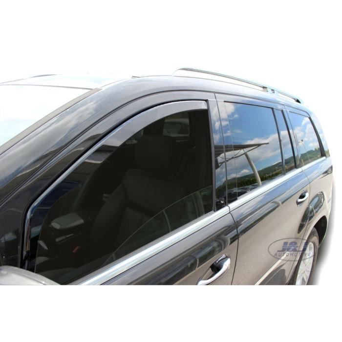 Déflecteurs d'air - J&amp;J AUTOMOTIVE - Heko - Fumé - Acrylique renforcé - Pour Mercedes GL X164 2006-2012
