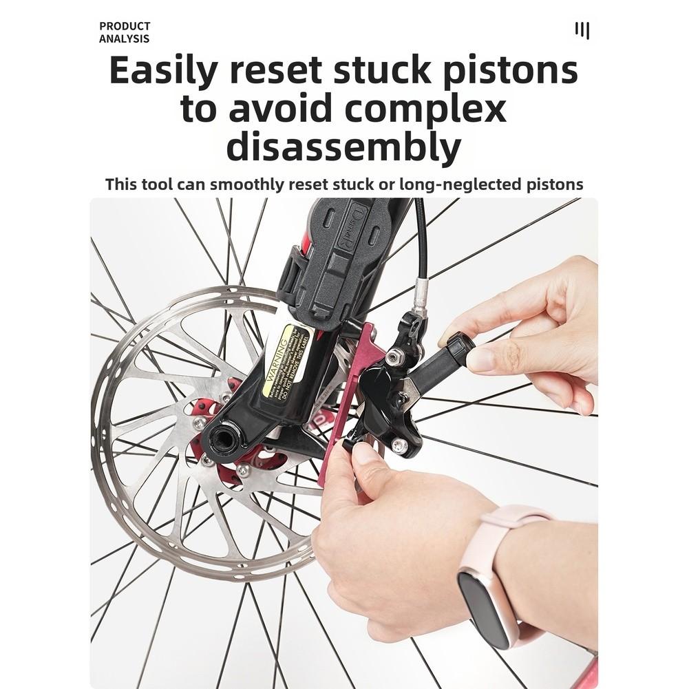 360-Degree Rotation Feature Bicycle Brake Tool Piston Reset Spreader
