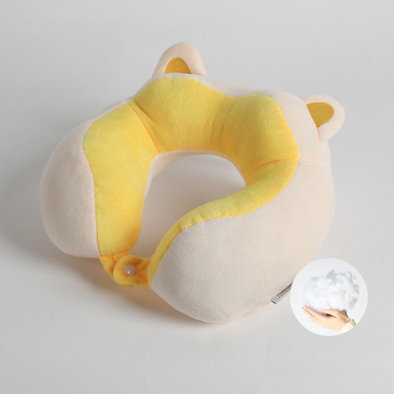 Cartoon U-shaped Pillow Hump Neck Pillow Office Nap Neck Pillow Travel Portable Aircraft Pillow Soft Neck Pillow