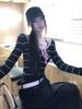 Women's Slim-Fit Color-Block Striped Lace-Up Long-Sleeve Top - Autumn Style, Figure-Flattering, Round Neck, Versatile Design