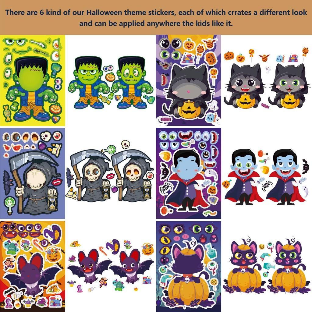 Cm2407003 Kids Playful Halloween Puzzle Stickers For Exciting Engagement Parentchild