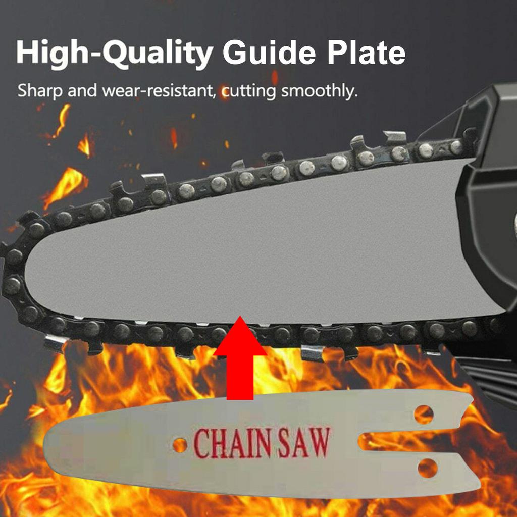 ChainSaw Guide Plate  4Inch Mini Guide Plate Cordless Electric Handheld Rechargeable Battery Guide Plate