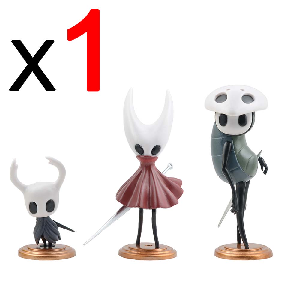 3pcs Hollow Knght Figure Anime Silksong Game The Knight Hornet/Seth Collectible PVC Model Doll Toys Christmas Halloween Gift