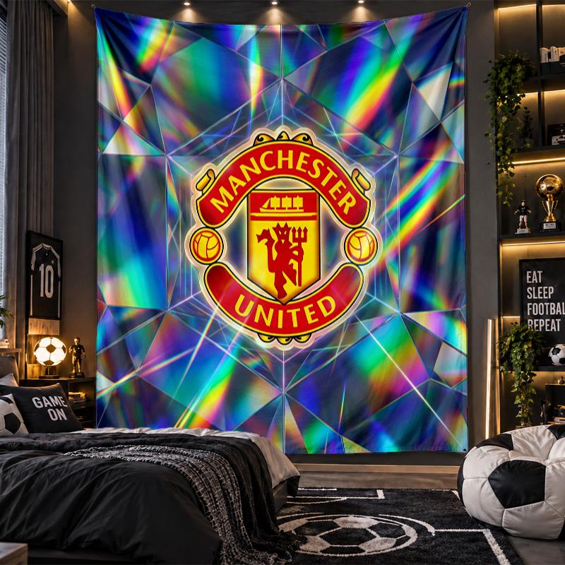 Wandbehang Tapisserie Manchester United Drucktuch für Wohnzimmer Schlafzimmer Heimdekoration