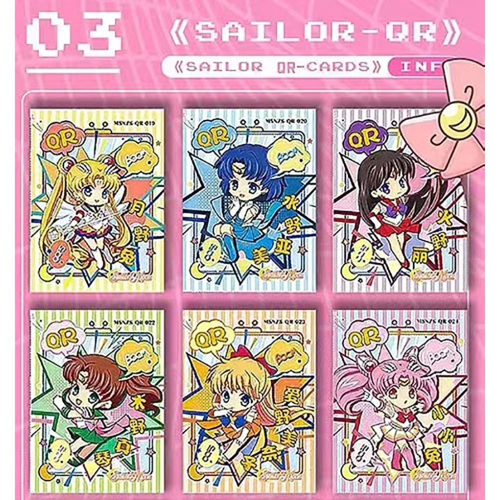 Sailor Moon Collection Cards for Fan Friends Magical Girl Exquisite Relief Unique Design Character Portrait Cards Gift