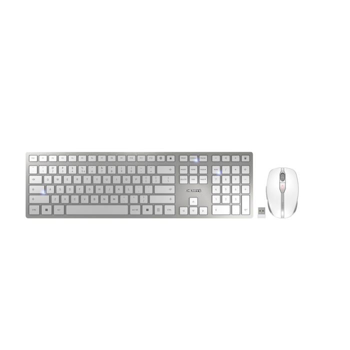 Ensemble Clavier Et Souris Sans Fil - CHERRY - DW 9100 SLIM - QWERTY US - 2.4 GHz - Bluetooth 4.0