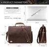 Black Angel Genuine Leather Men's 14-inch Laptop Business Briefcase