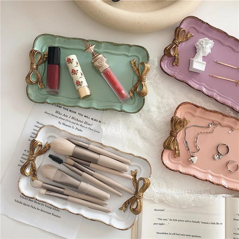 Schale Tablett Obst Dessert Tablett Harz Handwerk Kuchen Schmuck Aufbewahrung Tablett Party Dekoration Tischgeschirr Süßigkeiten Tablett Organizer Werkzeuge