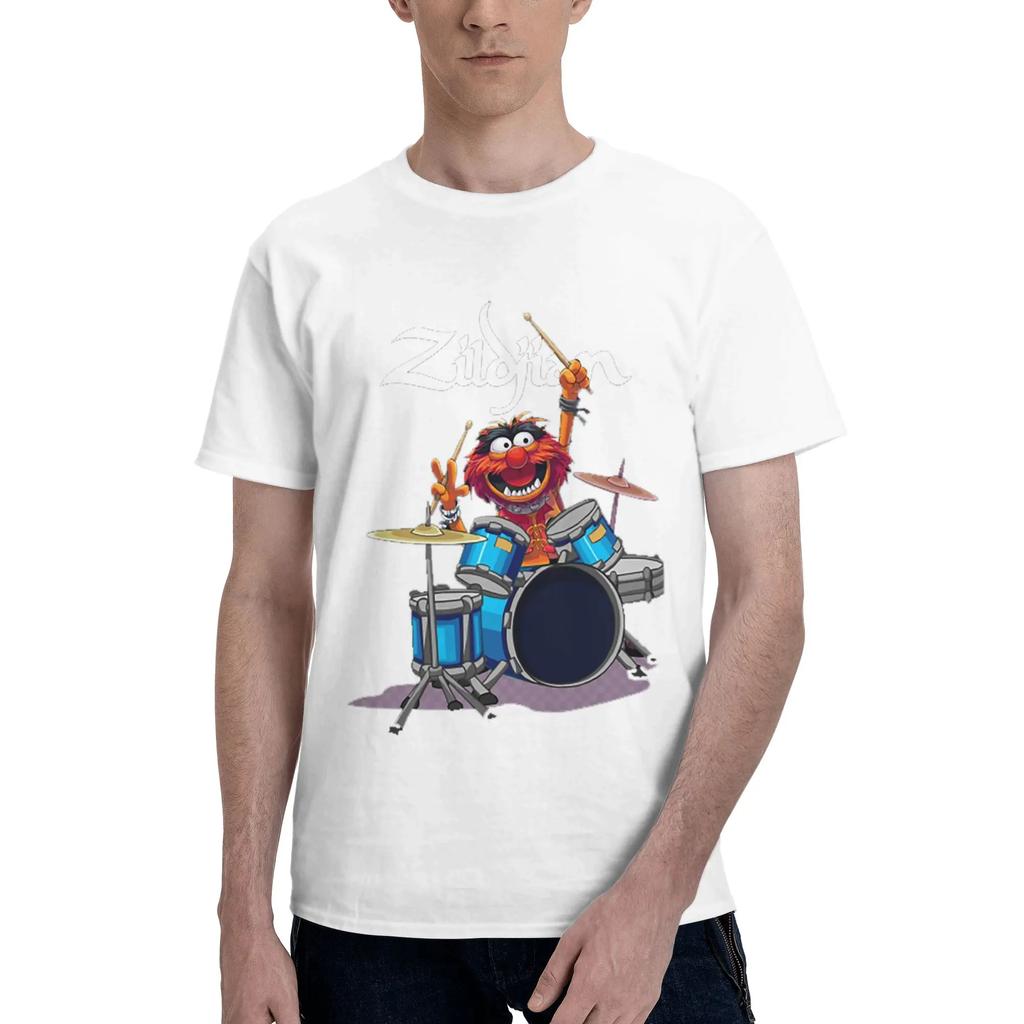 Animal Drummer The Muppets Show 100 Cotton TShirt Mens Fashion T Shirts Men Round Neck Short Sleeve S6XL