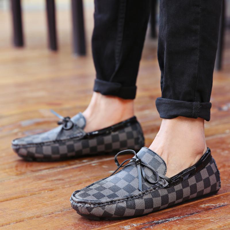 Loafers Leather Shoes for Men Golf Work Business Men's Mirror Luxury Footwear Designer Skate Cricket Stylish Casual Flat Shoe