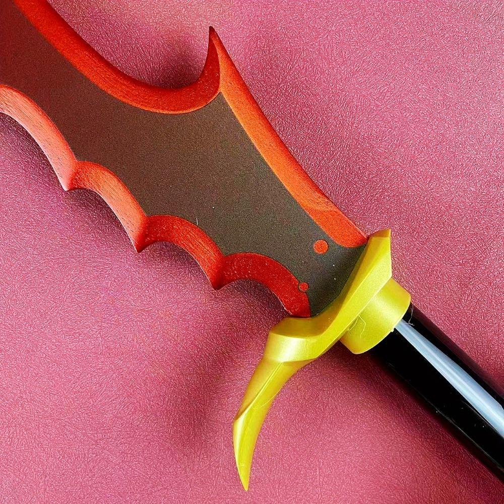 24inch Solo Leveling Katana Mizushino Shun Sword Anime Ninja Knife Wooden Real Japanese Katana Samurai Sabre Cosplay Prop Toy