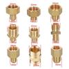 Brass 3/8" 1/4" M14 M18 M22 Thread Connector Male Female Adapter for High Pressure Washer Torch Transitional Joints Pipe Fitting