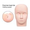 Practice Mannequin Head Easy Attachment Smooth Soft Professional Lash Mannequin Head for Makeup Training