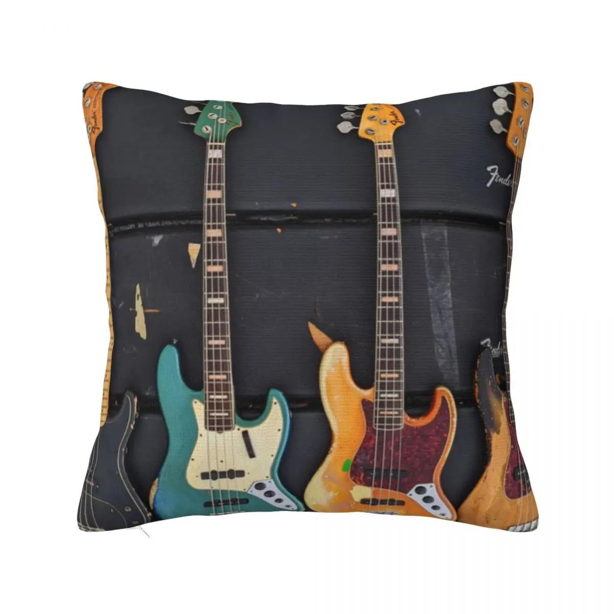 

Наволочка для подушки с гитарой и басом, Музыкальная, Смешная, Мягкая, С принтом, Чехол для подушки, Наволочки для дивана, Домашний декор 12x12Inch