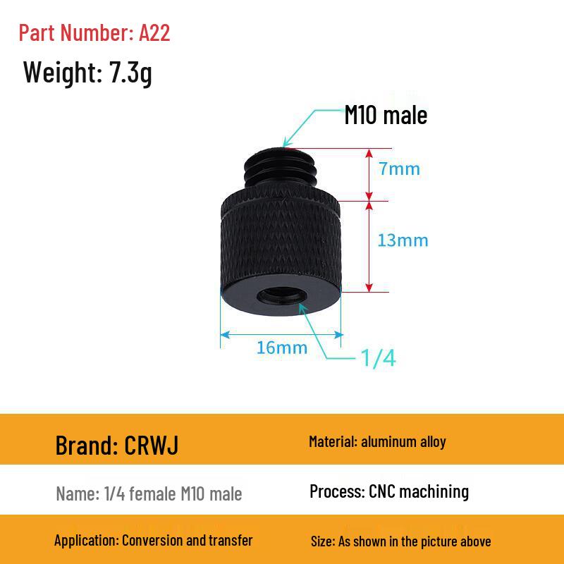 Multi-Size Conversion Screw Adapter for Camera & Projector Brackets