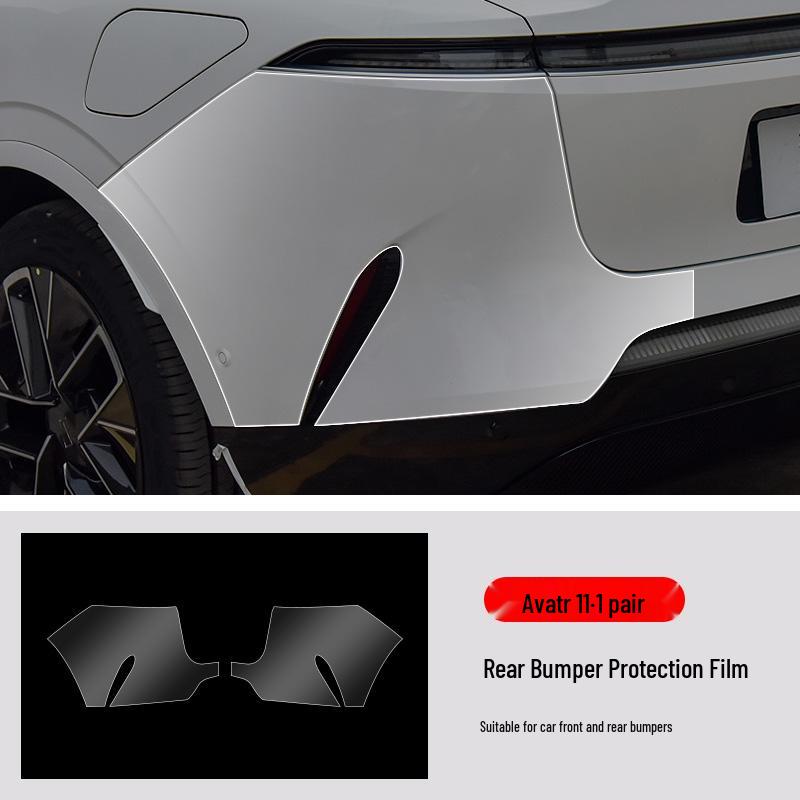 Avatr 11 TPU Transparent Front & Rear Film: Car Scratch Protection