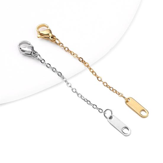 6 Pcs Bracelet Necklace Extended Chain Lobster Clip DIY Jewelry Crafts Accessory Lightweight Stainless Steel Anklet Extender Jewelry Extender Kit