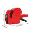 8 Digits Handheld Price Label Gun Plastic Tag Labeller Machine 21x12mm Label Machine Lable For Supermarket Shopping Mall