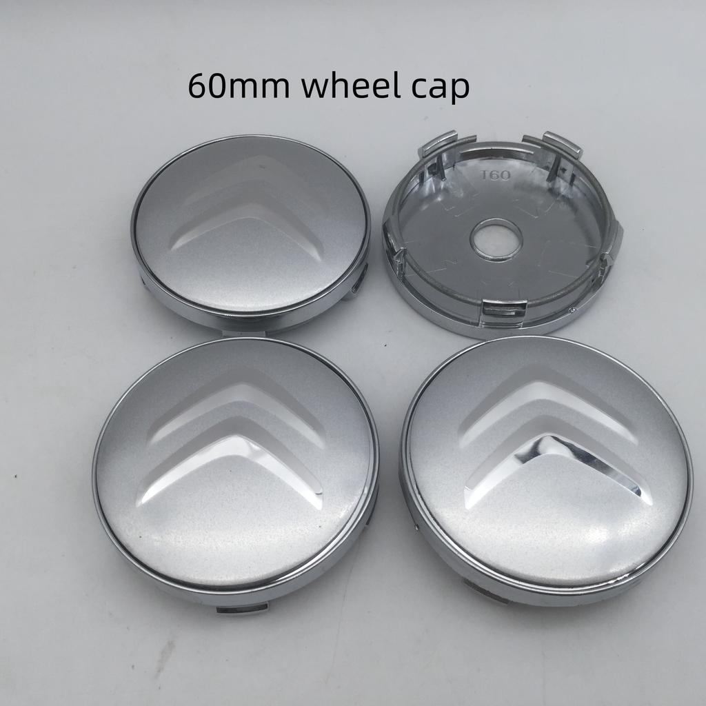 4pcs 3D For Citroen 56mm 60mm 68mm Car Emblem Wheel Hub Center Cap Badge Covers Sticker Decals Styling Accessories