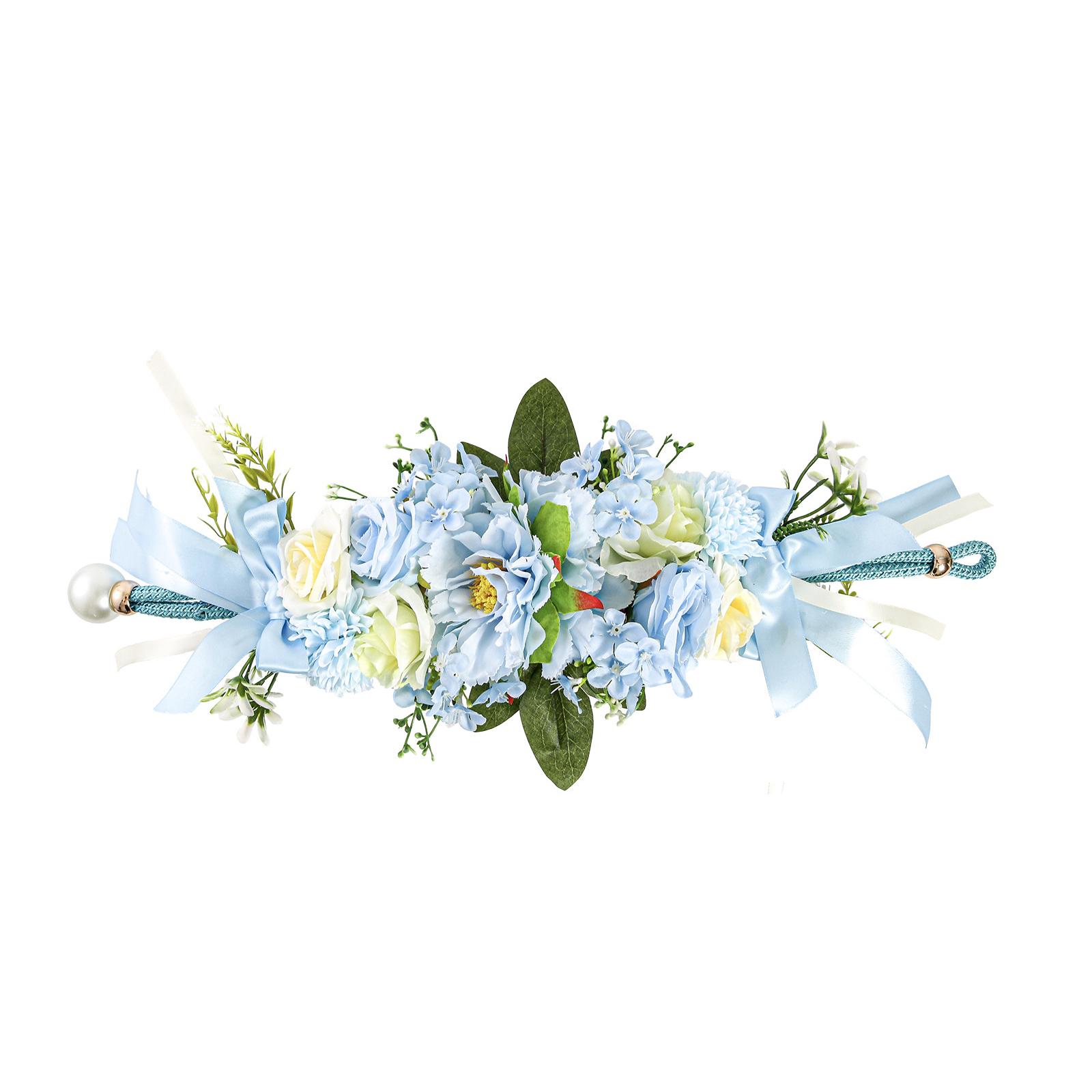 

Curtain Tie Back With Floral Fabric, Simulation Flower Tie, Sheer Curtain Binder, Wedding Decor, Forest Style Artificial Flowers. One Size